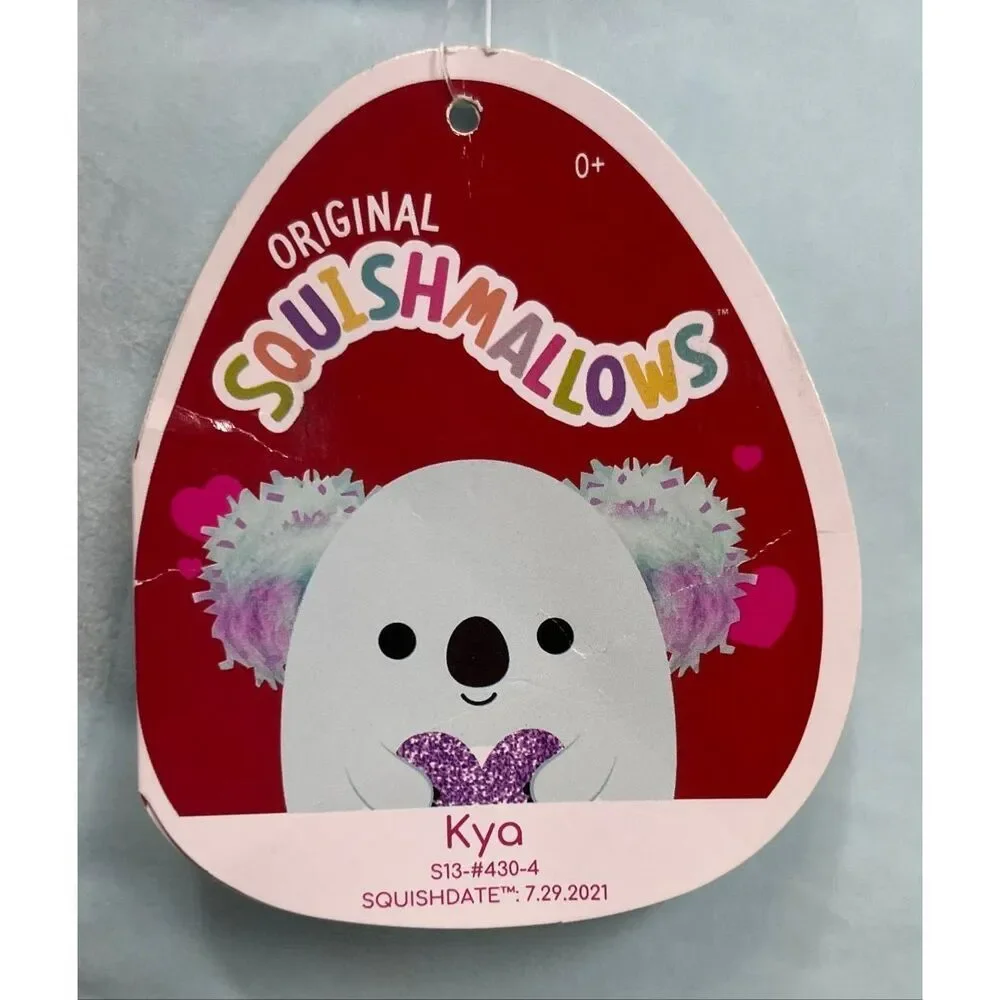 Squishmallows Kya The Koala (Purple Heart)   12”   NWT